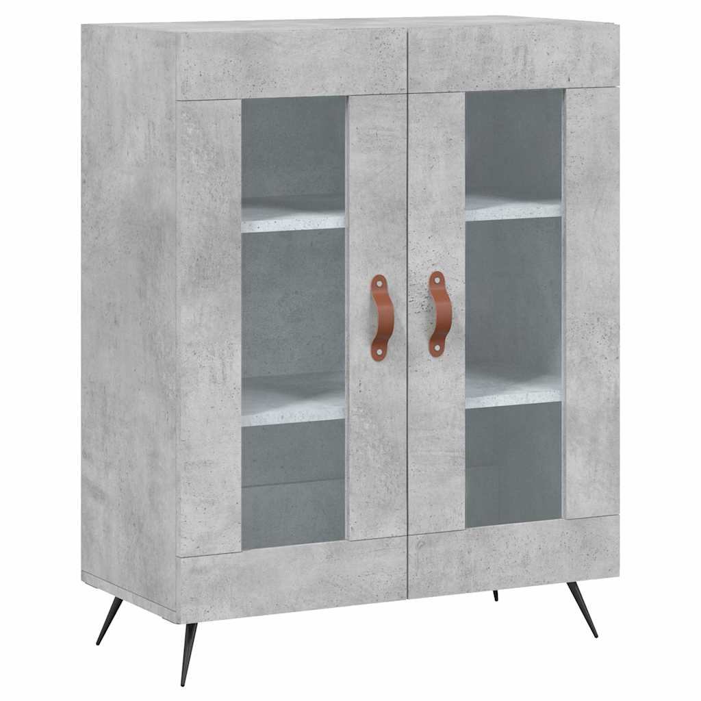 vidaXL Highboard Concrete Grey 69,5x34x180 cm Engineered Wood