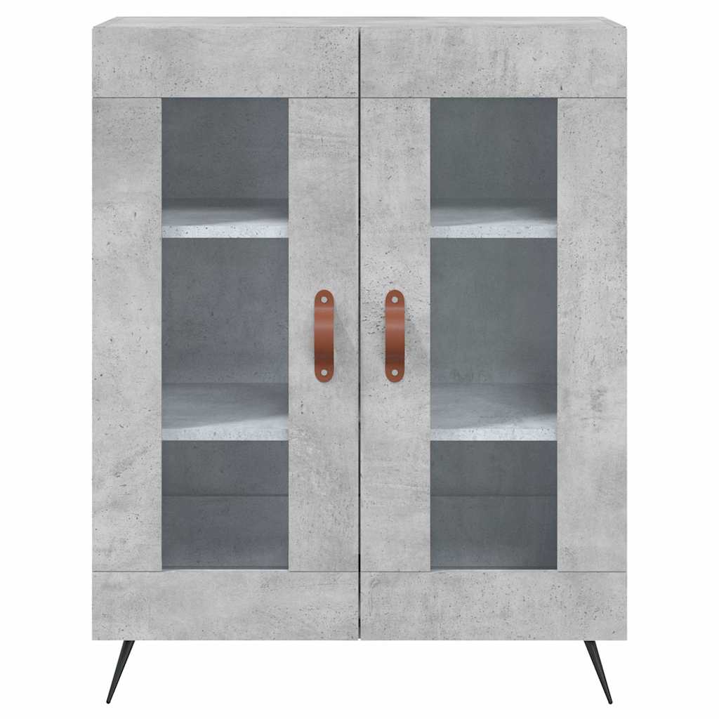 vidaXL Highboard Concrete Grey 69,5x34x180 cm Engineered Wood