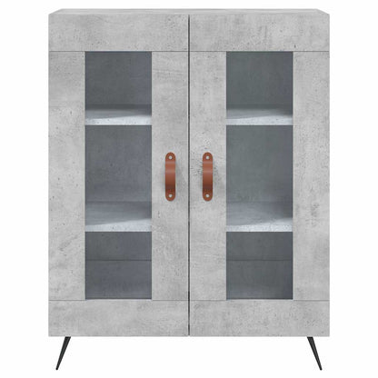 vidaXL Highboard Concrete Grey 69,5x34x180 cm Engineered Wood