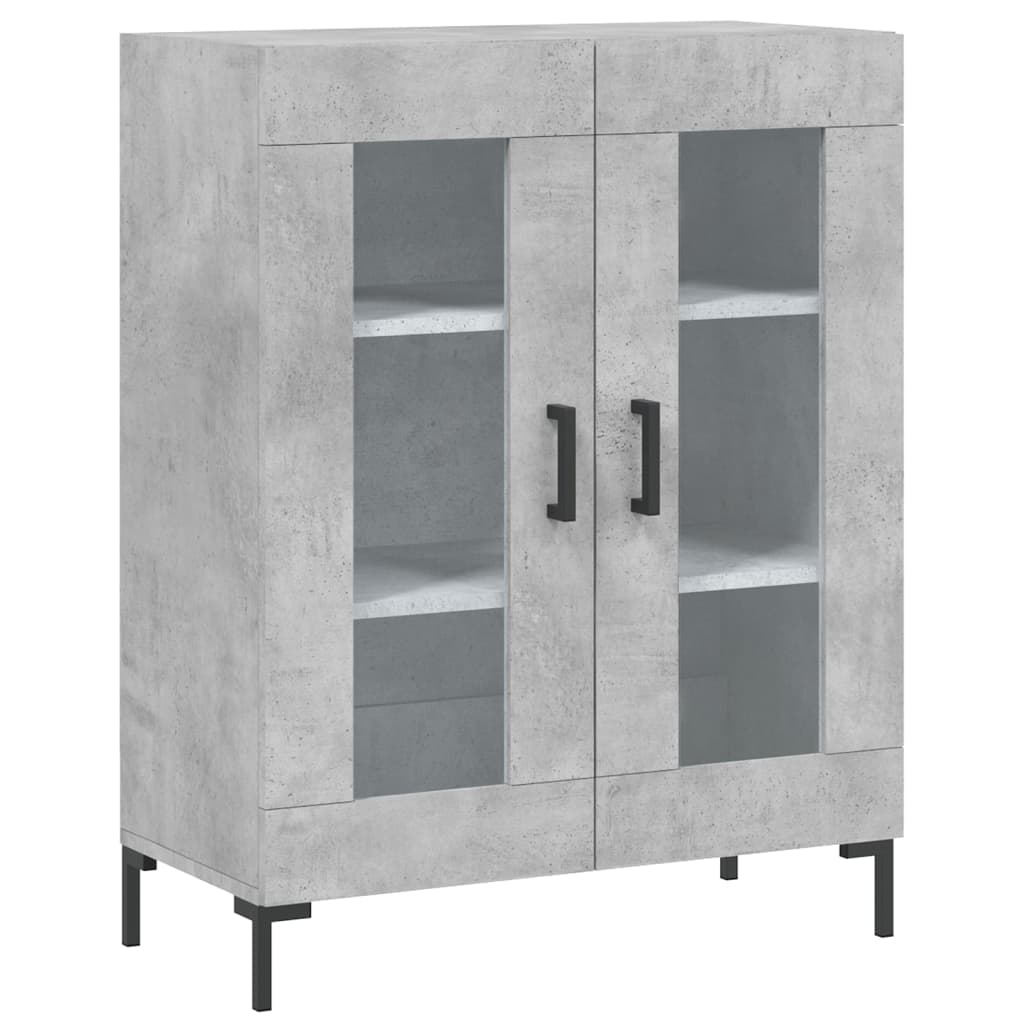 vidaXL Highboard Concrete Grey 69,5x34x180 cm Engineered Wood