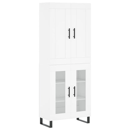 vidaXL Highboard White 69,5x34x180 cm Engineered Wood