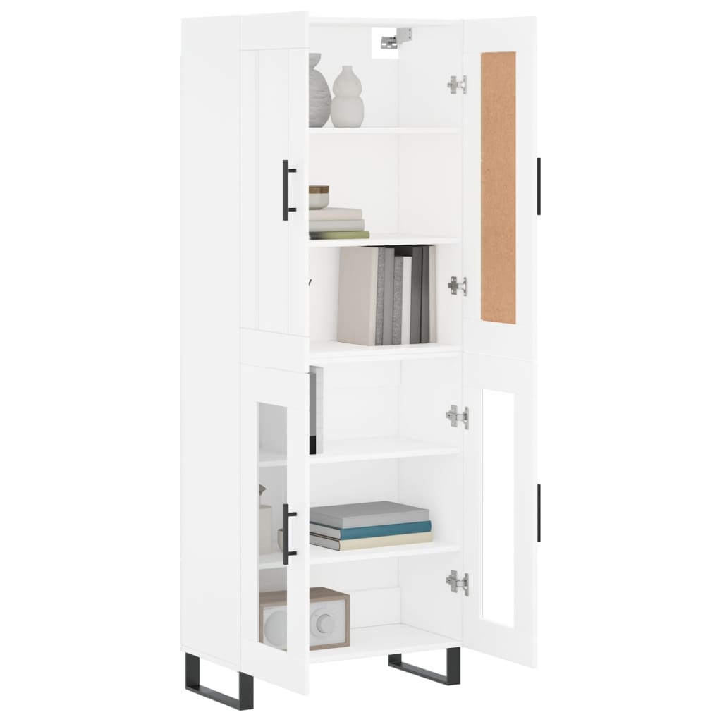 vidaXL Highboard White 69,5x34x180 cm Engineered Wood
