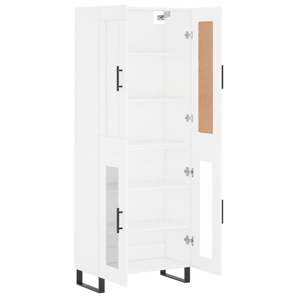 vidaXL Highboard White 69,5x34x180 cm Engineered Wood