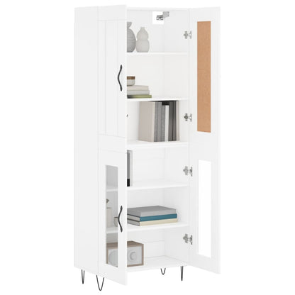 vidaXL Highboard White 69,5x34x180 cm Engineered Wood