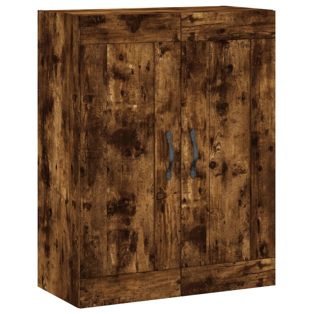 vidaXL Highboard Smoked Oak 69,5x34x180 cm Engineered Wood