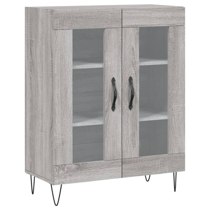 vidaXL Highboard Grey Sonoma 69,5x34x180 cm Engineered Wood