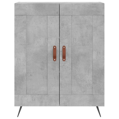 vidaXL Highboard Concrete Grey 69.5x34x180 cm Engineered Wood