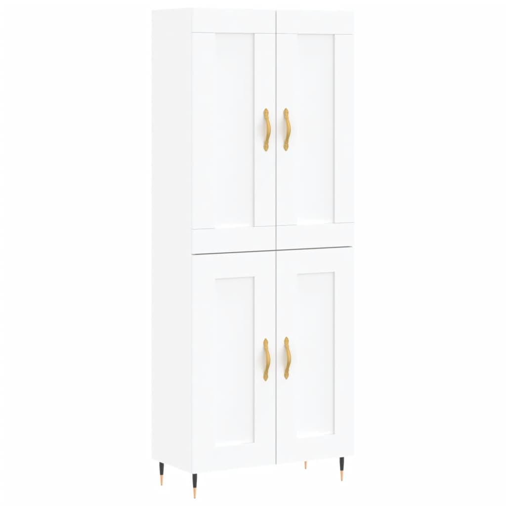 vidaXL Highboard White 69.5x34x180 cm Engineered Wood