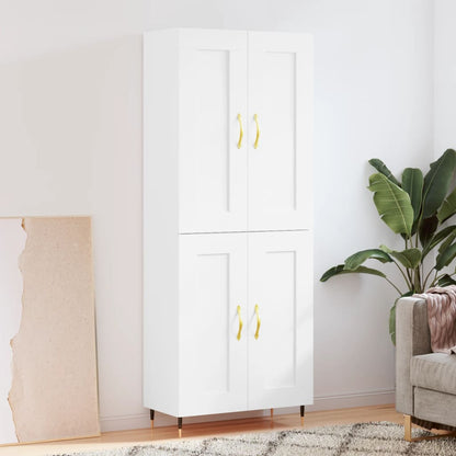 vidaXL Highboard White 69.5x34x180 cm Engineered Wood