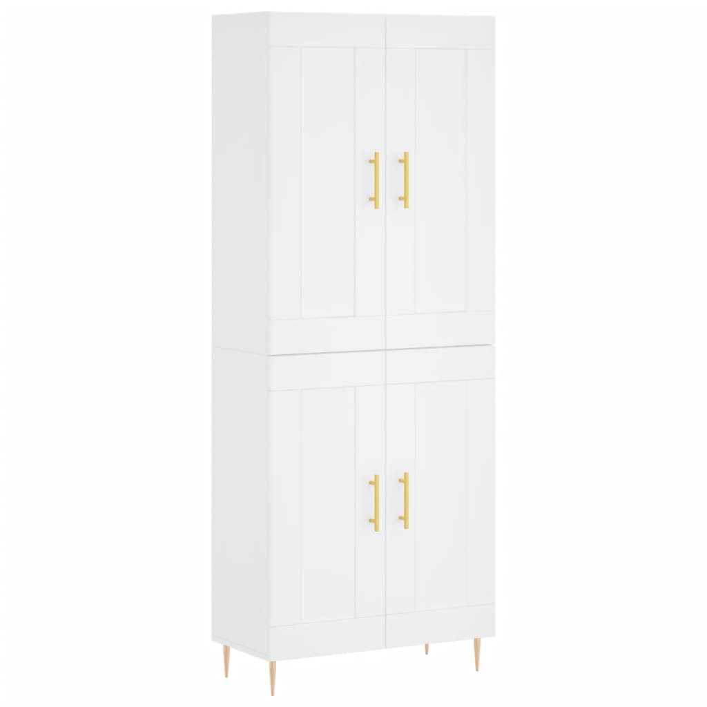 vidaXL Highboard White 69,5x34x180 cm Engineered Wood