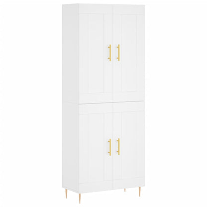 vidaXL Highboard White 69,5x34x180 cm Engineered Wood