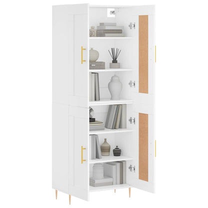 vidaXL Highboard White 69,5x34x180 cm Engineered Wood