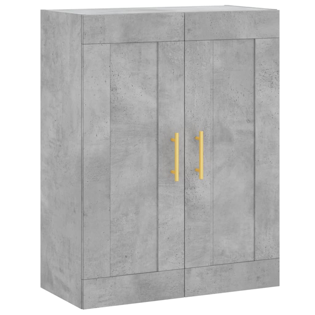 vidaXL Highboard Concrete Grey 69.5x34x180 cm Engineered Wood