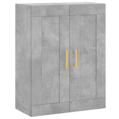 vidaXL Highboard Concrete Grey 69.5x34x180 cm Engineered Wood
