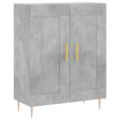 vidaXL Highboard Concrete Grey 69,5x34x180 cm Engineered Wood