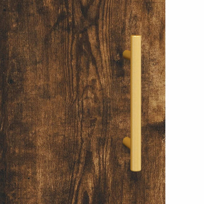 vidaXL Highboard Smoked Oak 69,5x34x180 cm Engineered Wood
