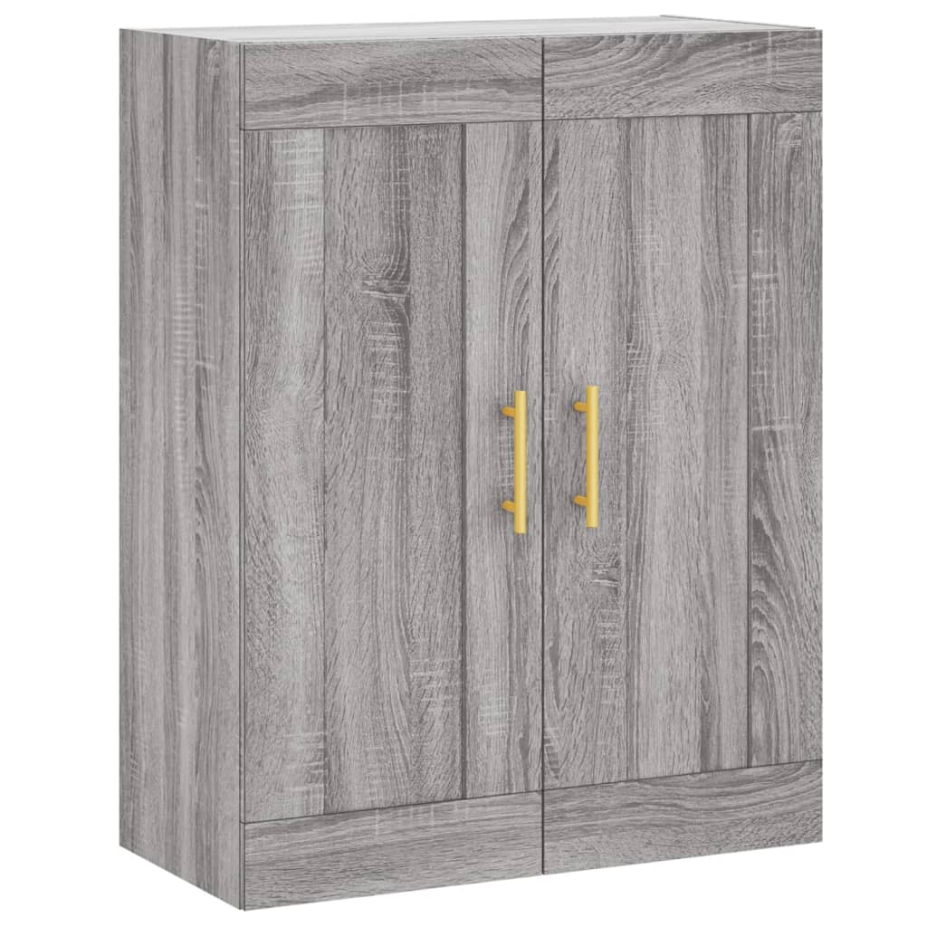 vidaXL Highboard Grey Sonoma 69,5x34x180 cm Engineered Wood