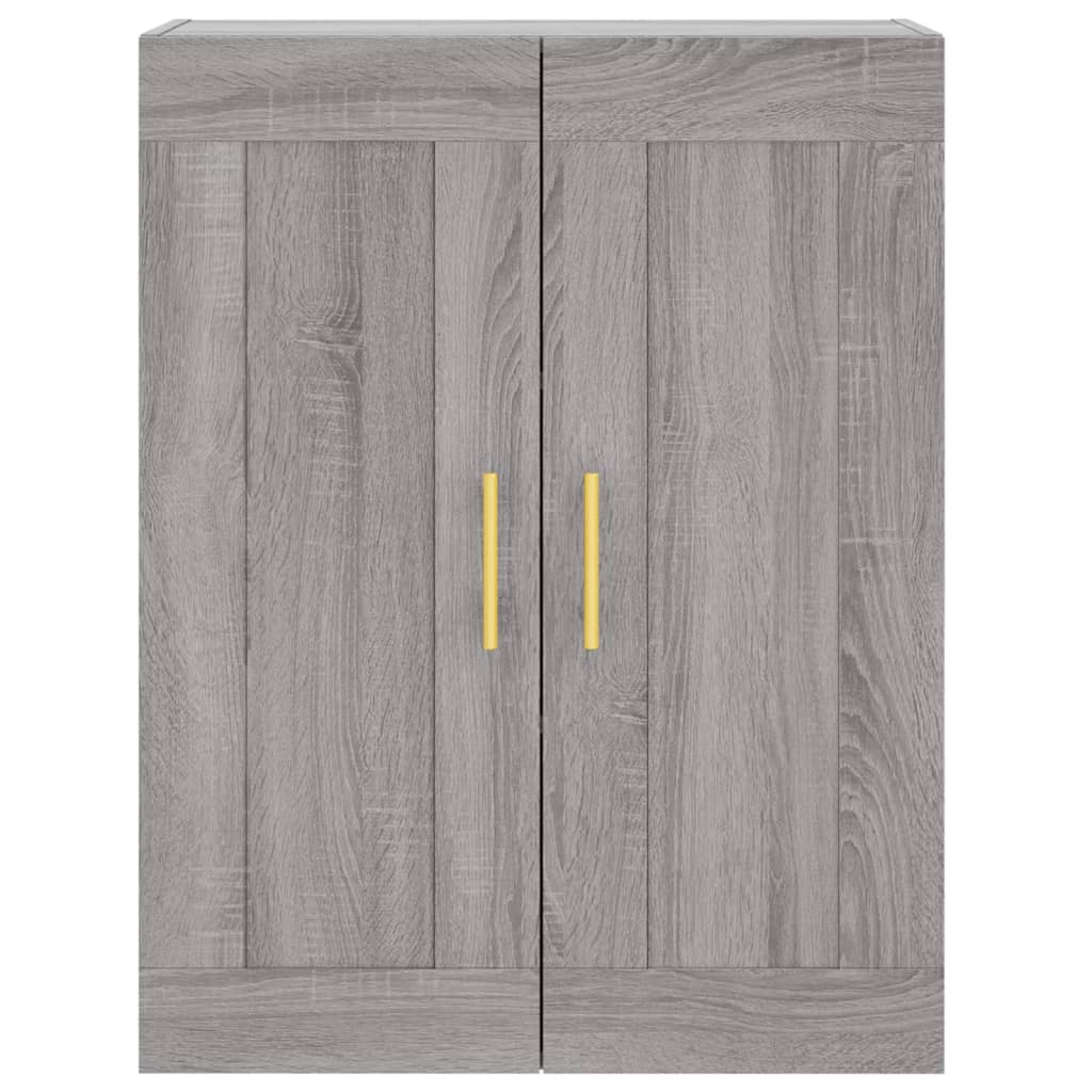 vidaXL Highboard Grey Sonoma 69,5x34x180 cm Engineered Wood