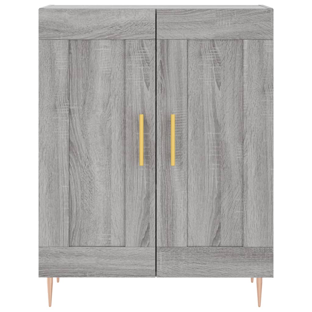 vidaXL Highboard Grey Sonoma 69,5x34x180 cm Engineered Wood