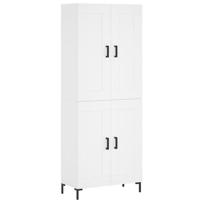 vidaXL Highboard White 69,5x34x180 cm Engineered Wood
