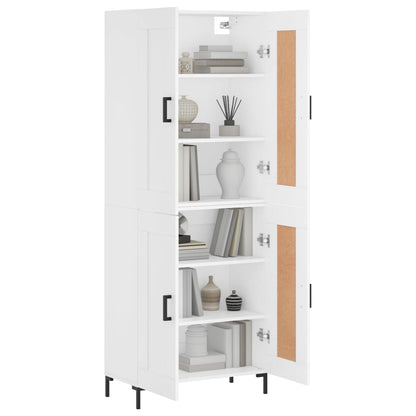 vidaXL Highboard White 69,5x34x180 cm Engineered Wood