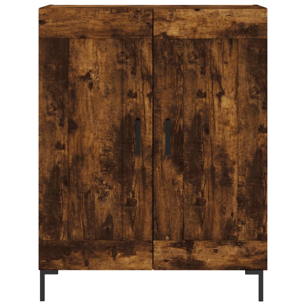 vidaXL Highboard Smoked Oak 69,5x34x180 cm Engineered Wood