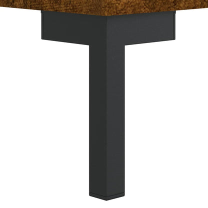 vidaXL Highboard Smoked Oak 69,5x34x180 cm Engineered Wood