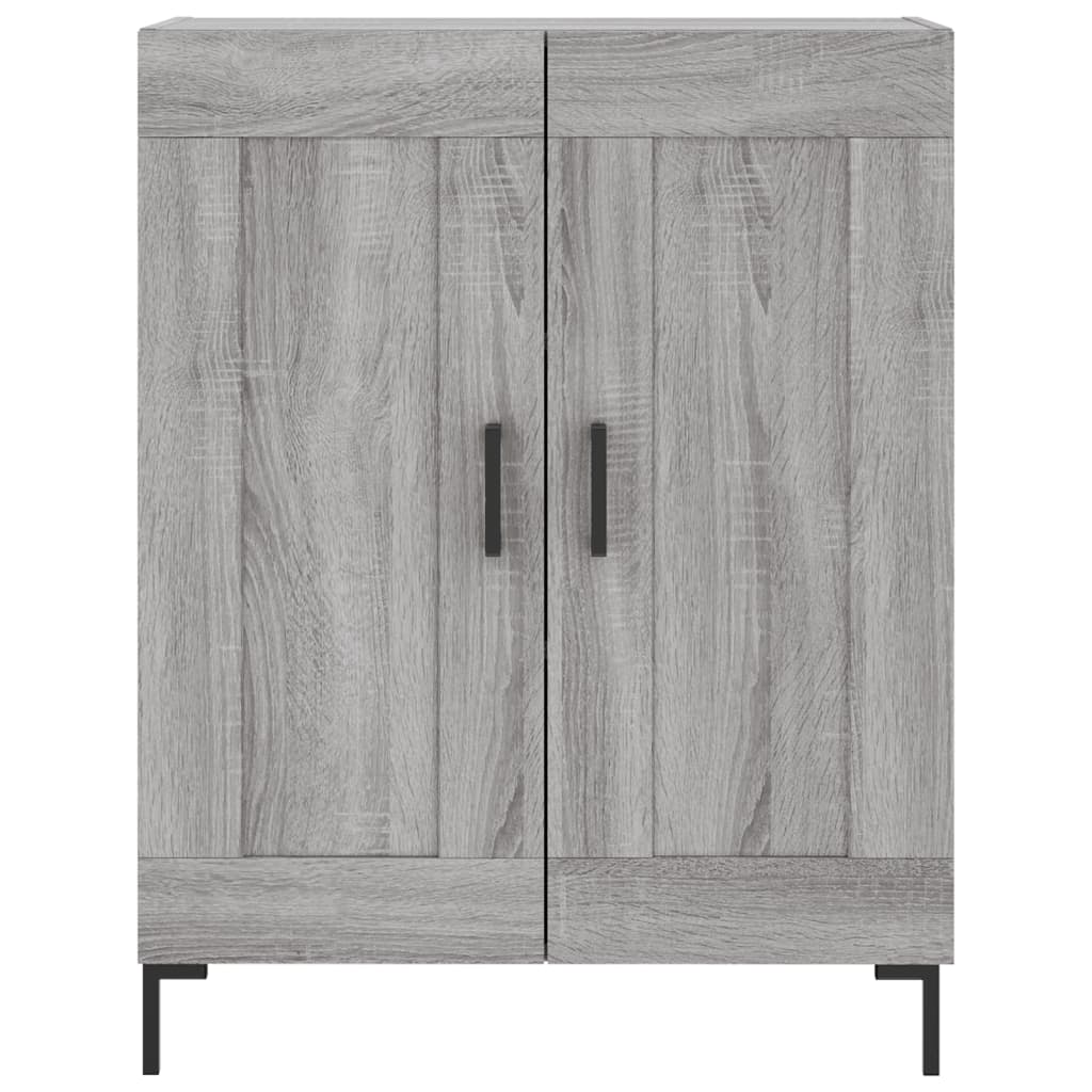 vidaXL Highboard Grey Sonoma 69,5x34x180 cm Engineered Wood
