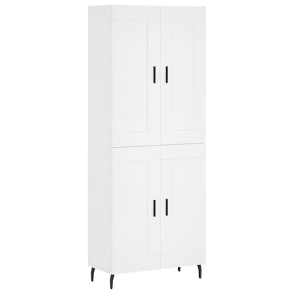 vidaXL Highboard White 69,5x34x180 cm Engineered Wood