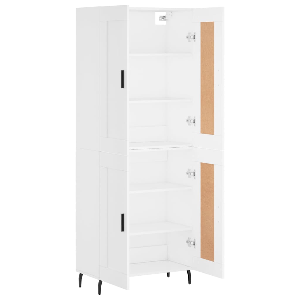 vidaXL Highboard White 69,5x34x180 cm Engineered Wood