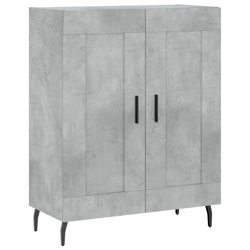 vidaXL Highboard Concrete Grey 69,5x34x180 cm Engineered Wood