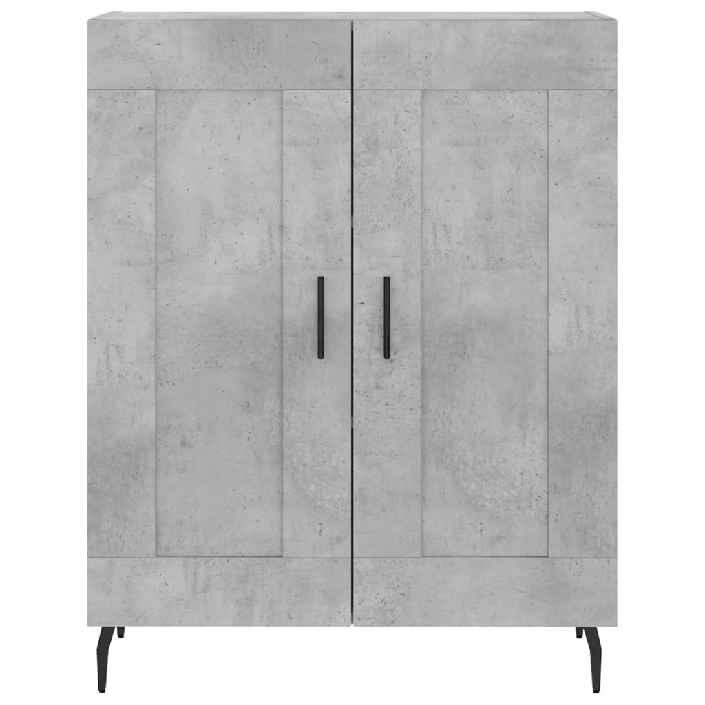 vidaXL Highboard Concrete Grey 69,5x34x180 cm Engineered Wood