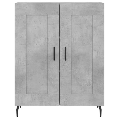 vidaXL Highboard Concrete Grey 69,5x34x180 cm Engineered Wood