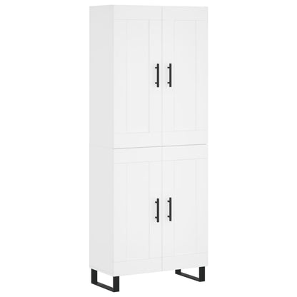 vidaXL Highboard White 69,5x34x180 cm Engineered Wood