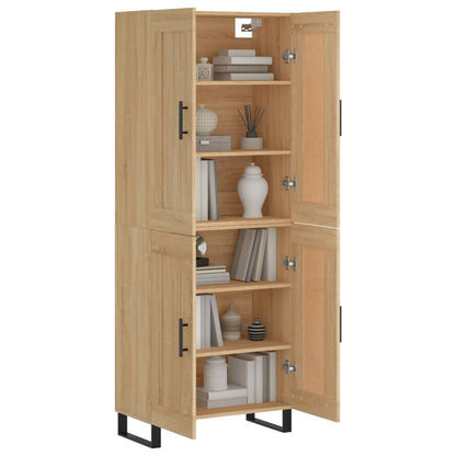 vidaXL Highboard Sonoma Oak 69,5x34x180 cm Engineered Wood