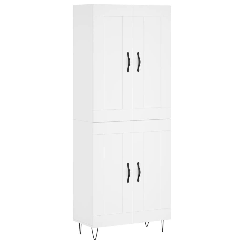 vidaXL Highboard White 69.5x34x180 cm Engineered Wood