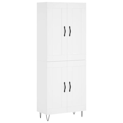 vidaXL Highboard White 69.5x34x180 cm Engineered Wood