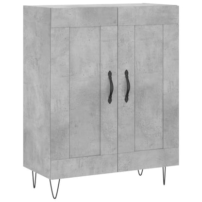 vidaXL Highboard Concrete Grey 69,5x34x180 cm Engineered Wood