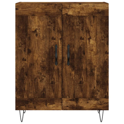 vidaXL Highboard Smoked Oak 69,5x34x180 cm Engineered Wood
