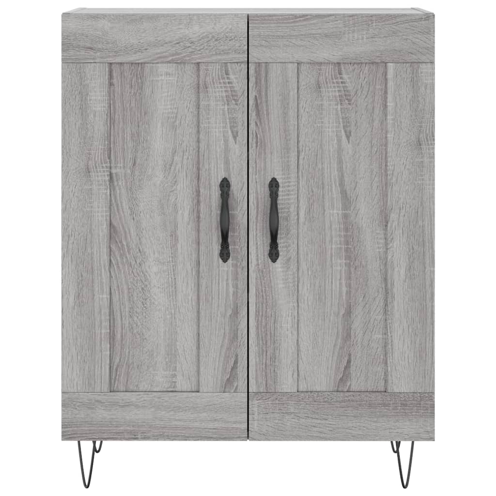 vidaXL Highboard Grey Sonoma 69,5x34x180 cm Engineered Wood