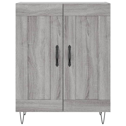 vidaXL Highboard Grey Sonoma 69,5x34x180 cm Engineered Wood