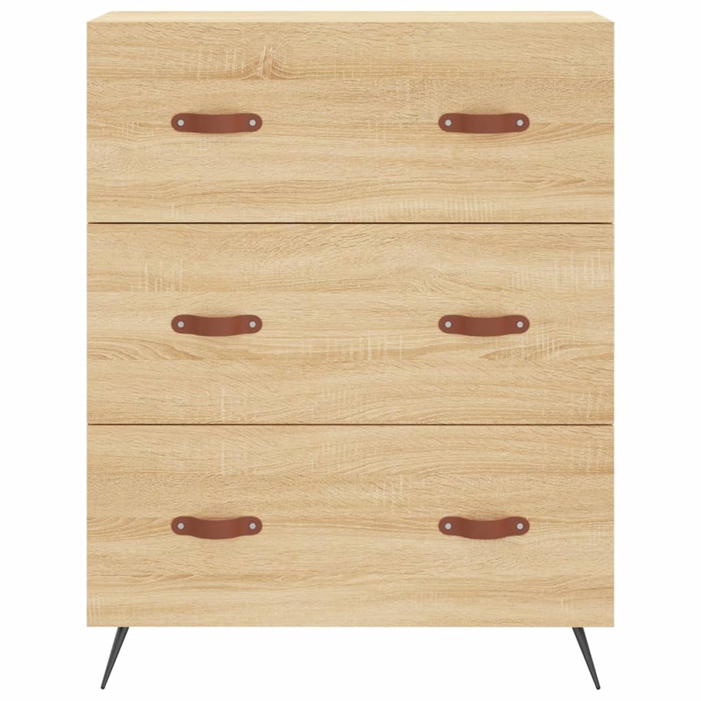 vidaXL Highboard Sonoma Oak 69,5x34x180 cm Engineered Wood