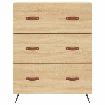 vidaXL Highboard Sonoma Oak 69,5x34x180 cm Engineered Wood