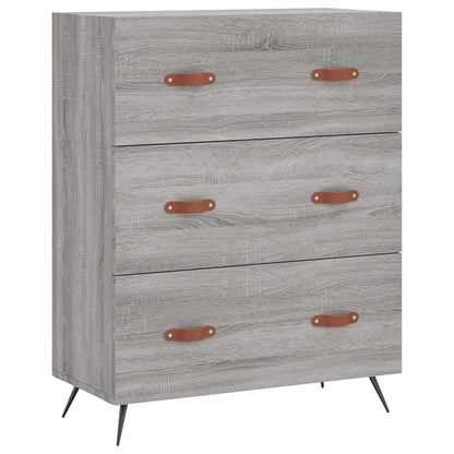 vidaXL Highboard Grey Sonoma 69,5x34x180 cm Engineered Wood
