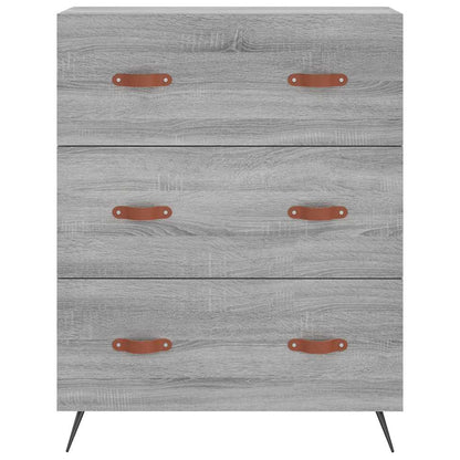 vidaXL Highboard Grey Sonoma 69,5x34x180 cm Engineered Wood
