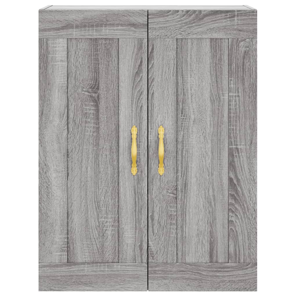 vidaXL Highboard Grey Sonoma 69,5x34x180 cm Engineered Wood