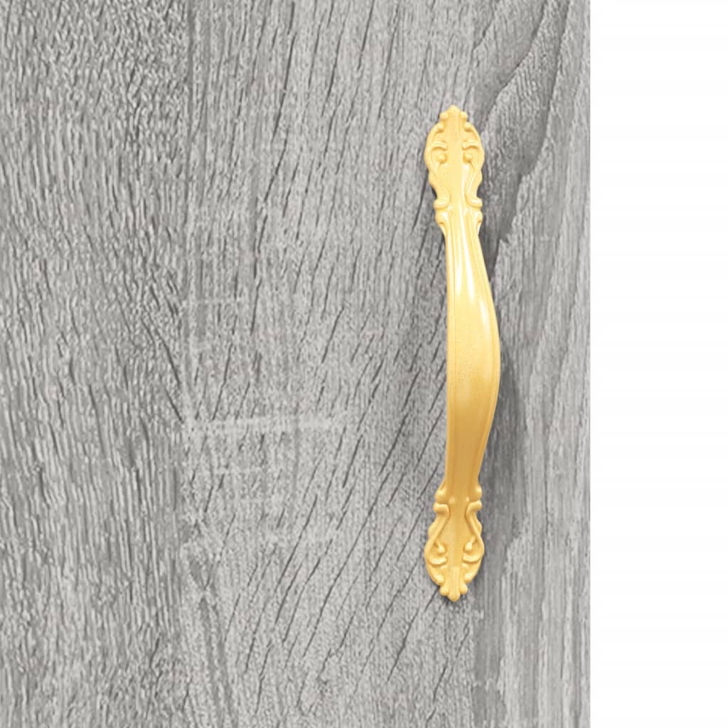 vidaXL Highboard Grey Sonoma 69,5x34x180 cm Engineered Wood