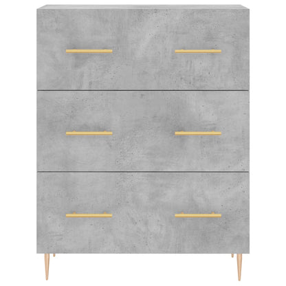 vidaXL Highboard Concrete Grey 69,5x34x180 cm Engineered Wood