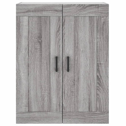 vidaXL Highboard Grey Sonoma 69,5x34x180 cm Engineered Wood