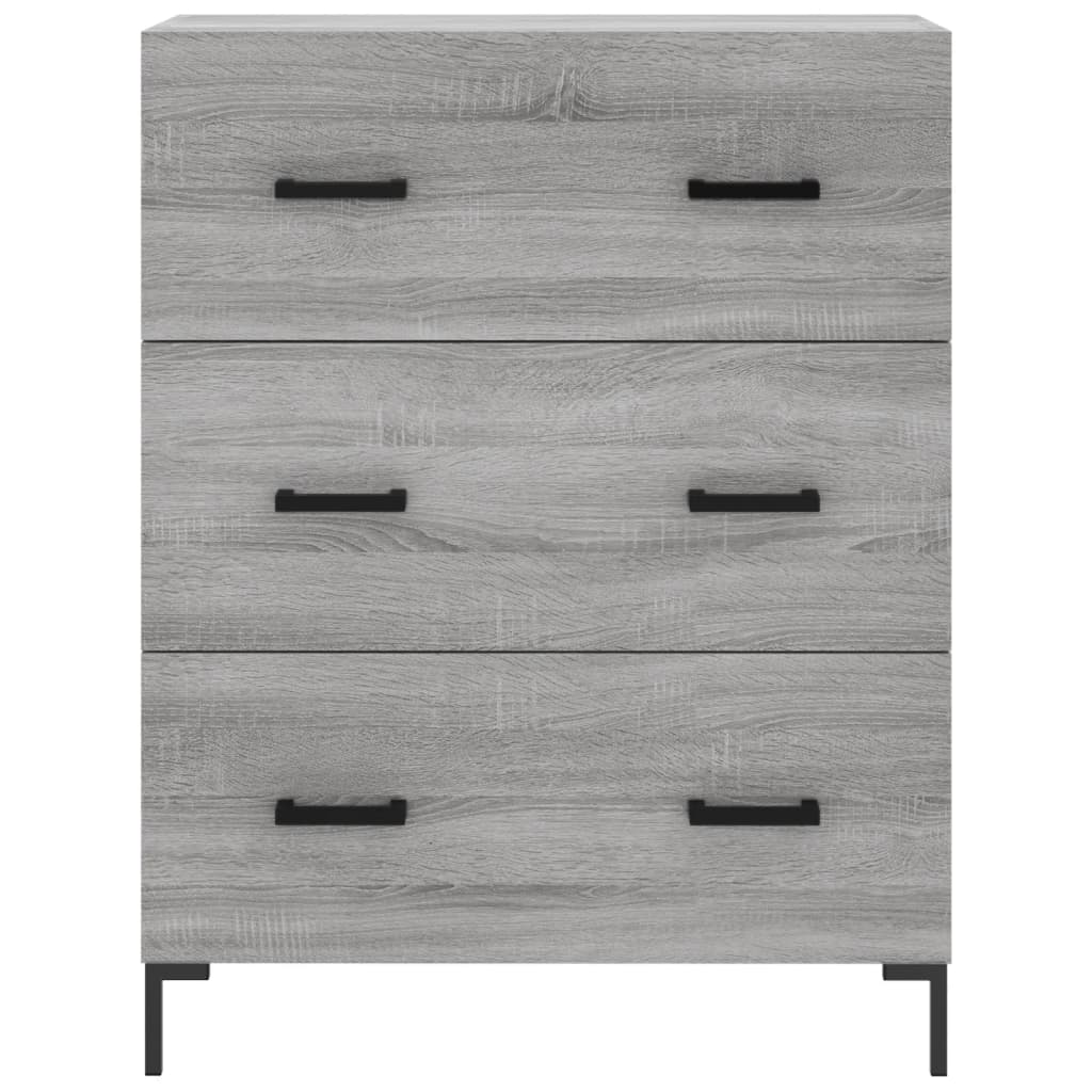 vidaXL Highboard Grey Sonoma 69,5x34x180 cm Engineered Wood